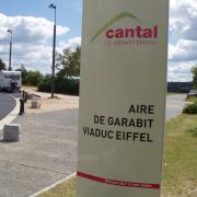 aire de Garabit sur l'A75