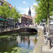 Delft la ville et le canal