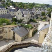 Montsoreau  vue sur le village