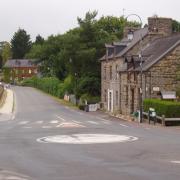 Paimpont  rue du village