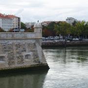 Bayonne - la jonction de la Nive  avec l'Adour